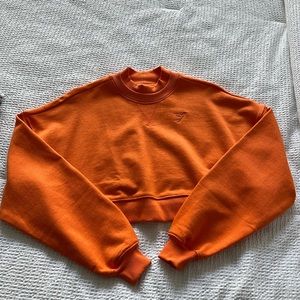 Gymshark Cropped Crew Neck Oversized Sweater Size Small - Like New